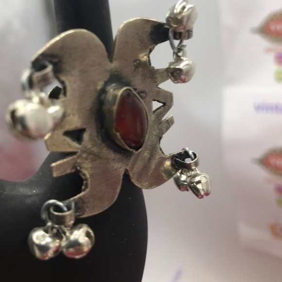 Afghan vintage ring, Afghan Bells Ring, Kuchi Jewelry, Afghan Earrings - Picture 2 of 5